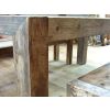 1.8m Reclaimed Elm Chunky Style Dining Table with 2 Backless Benches - 3